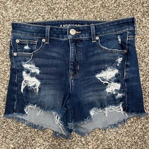 American Eagle dark colored denim shorts